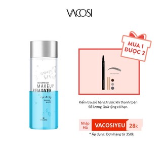 Nước tẩy trang Mắt & Môi VACOSI WATERPROOF MAKEUP REMOVER FOR EYE & LIP