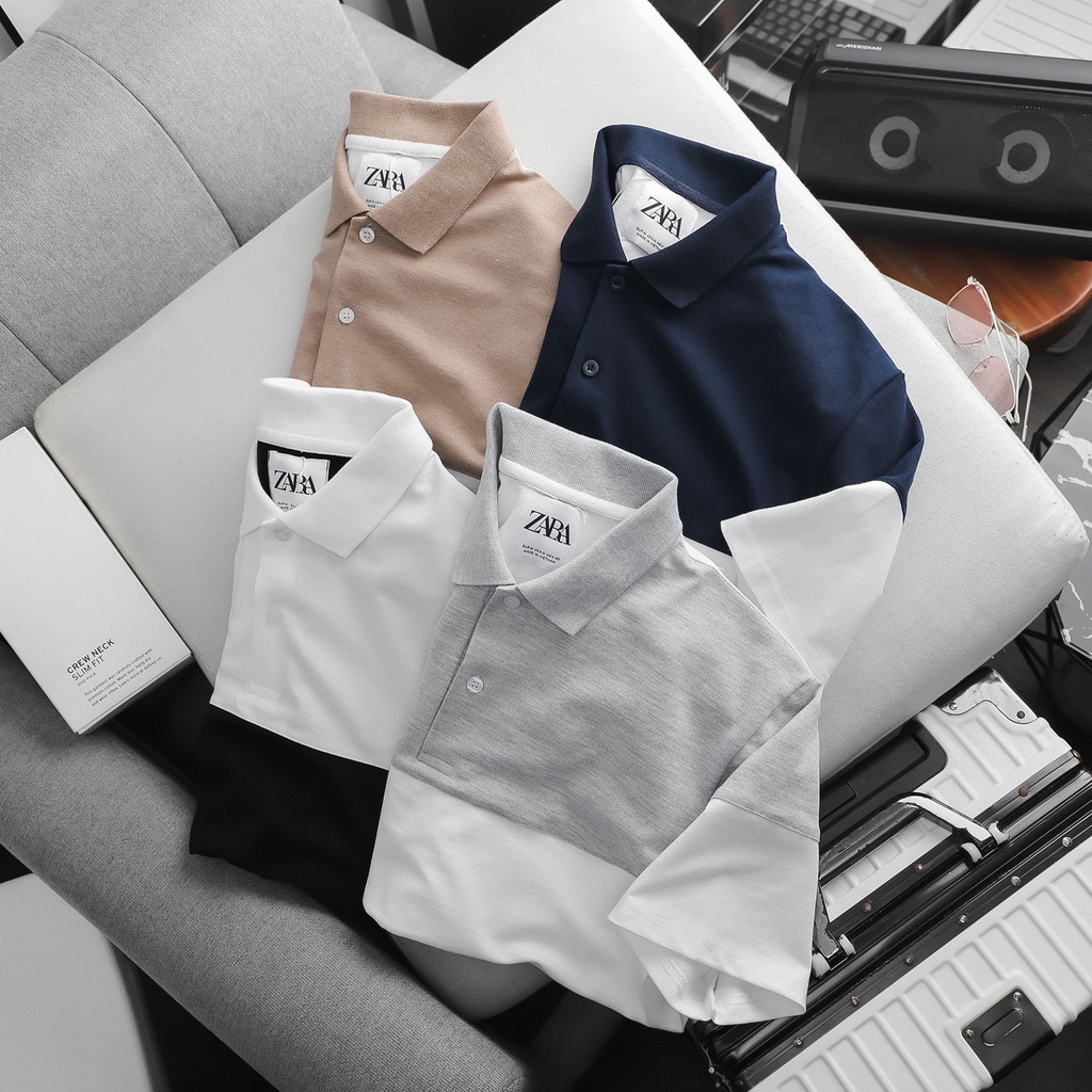 Áo thun polo  Shirt With Colorblock.