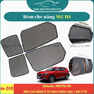 Rèm che nắng xe MG HS- Hàng Loại 1 Mr Ô Tô, vải dày, chống nắng tốt, dễ lắp đặt, vừa khít - Đế nhựa/ Có hít nam châm