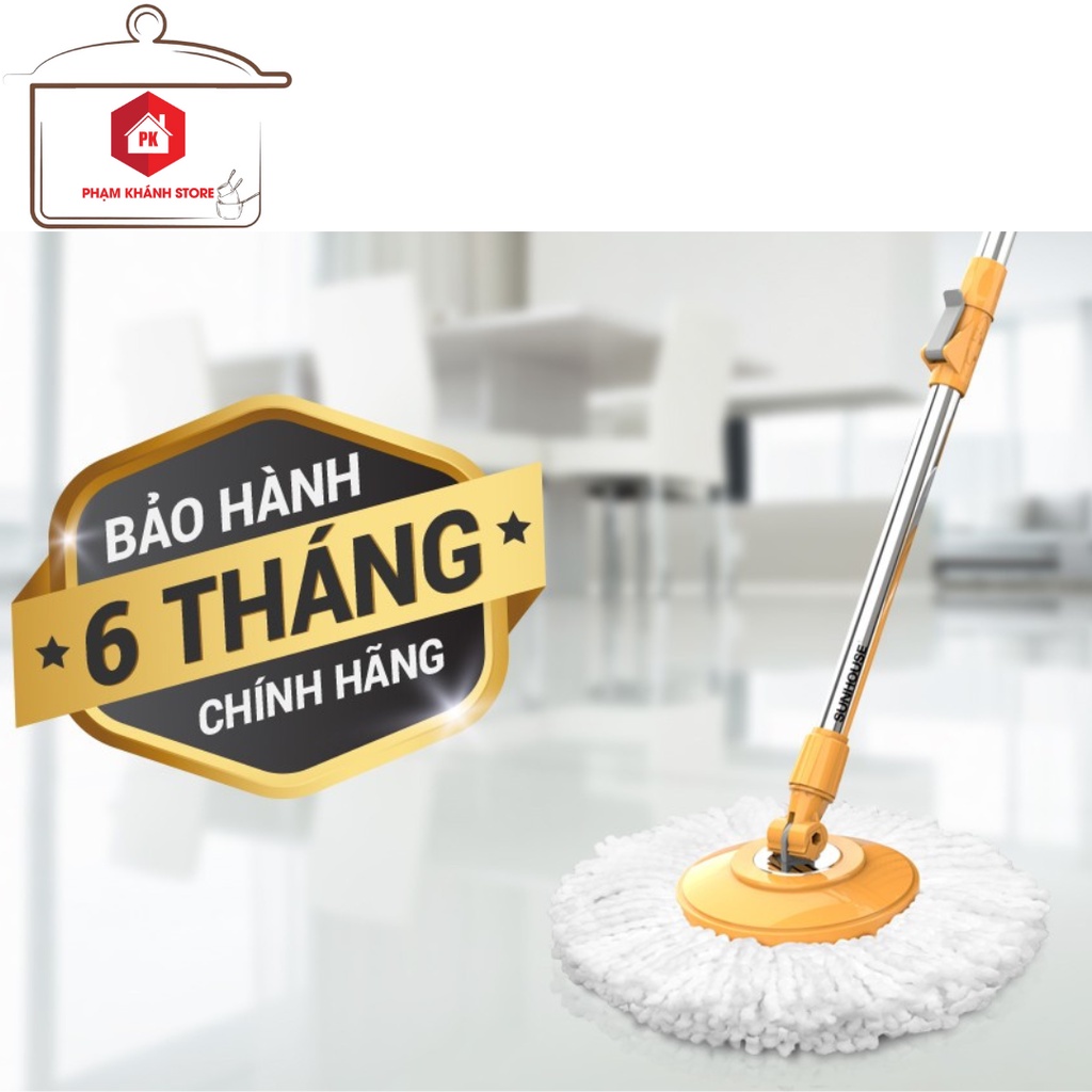 CÂY LAU NHÀ XOAY 360 ĐỘ SUNHOUSE KS-MO350I