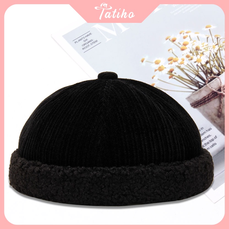Mũ hayuu tròn unisex nam nữ, Nón miki hat chất nhung len cao cấp họa tiết trơn phong cách đơn giản cá tính - mã NV052