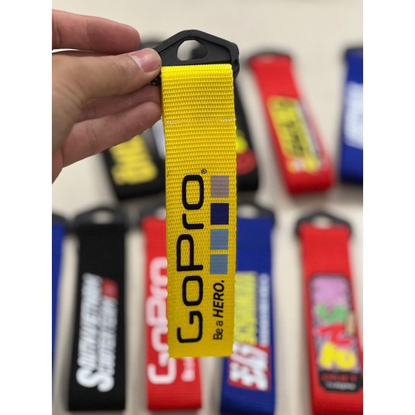 Móc khóa dây vải xe máy