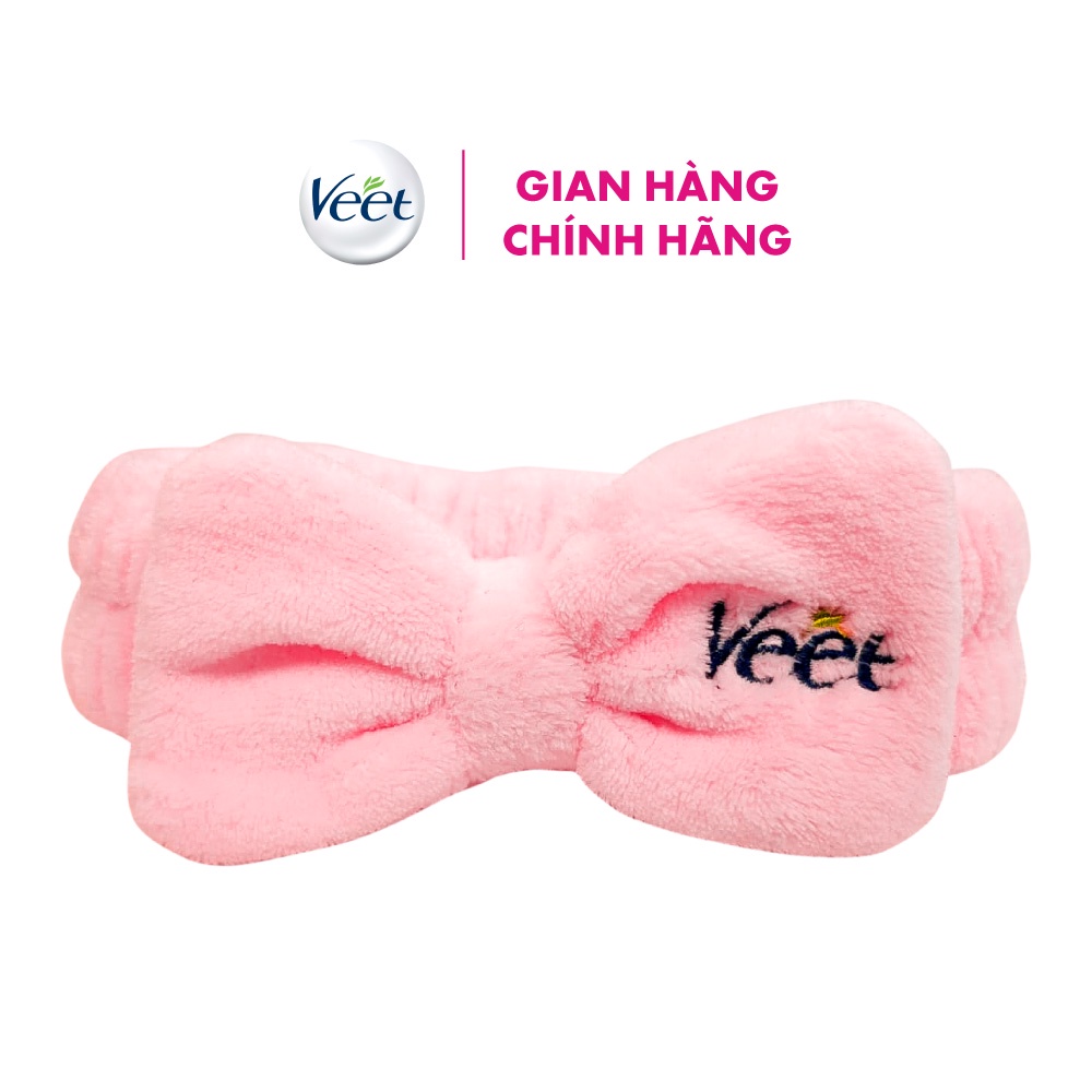 [Quà tặng không bán- Màu ngẫu nhiên] Băng đô rửa mặt in logo Veet độc quyền