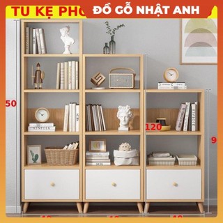 Kệ gỗ tủ trang trí kệ sách gỗ mdf combo kệ 3 4 5 tầng có ngăn tủ cao cấp, đồ gỗ nhật anh cao cấp
