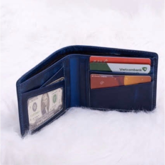 Ví Nam Da Bò Pullup 3 Màu Xanh Navy, Xanh Rêu, Nâu BH 24TH TD622323