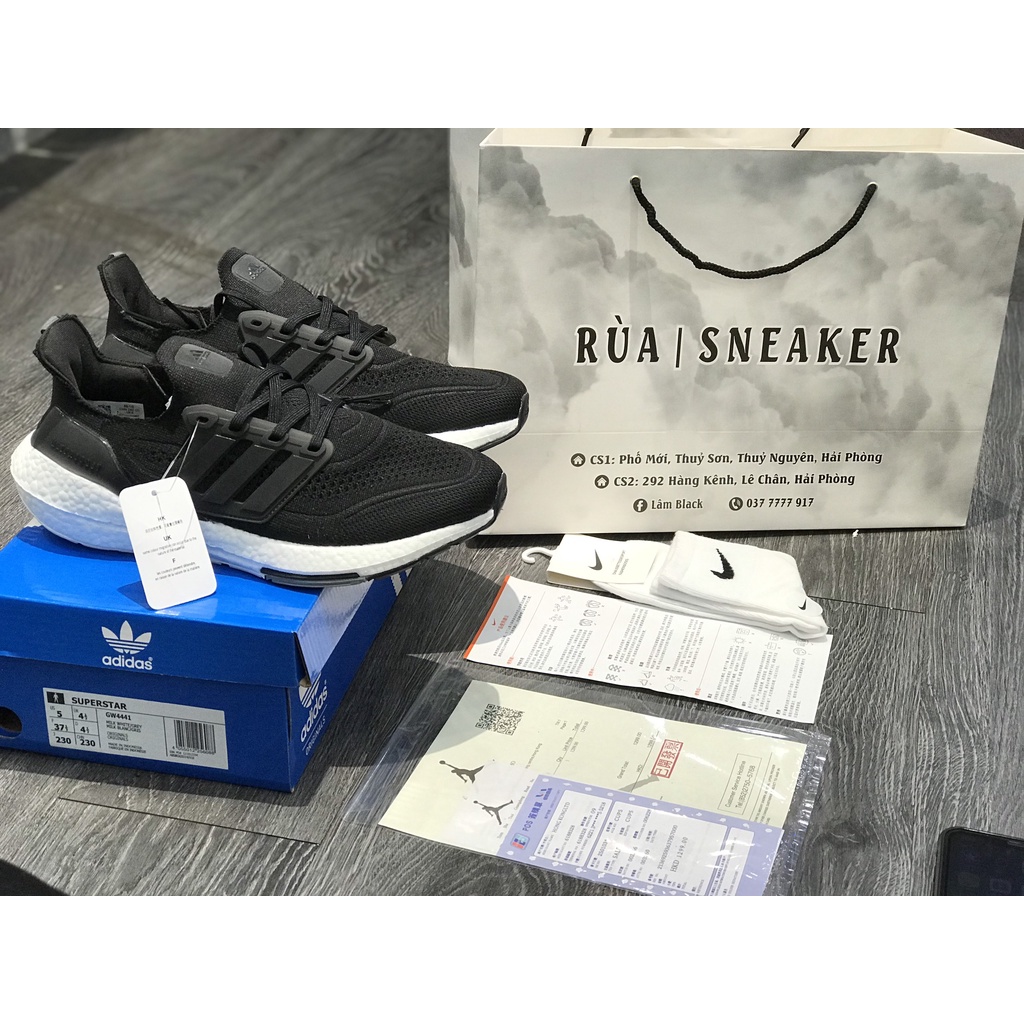 Siêu Phẩm Giày Thể Thao Sneaker UTra/Bost 7.0 Đen Trắng Đế Ép Siêu Hot Cao Cấp Ảnh Thật + freeship + Tặng Tất