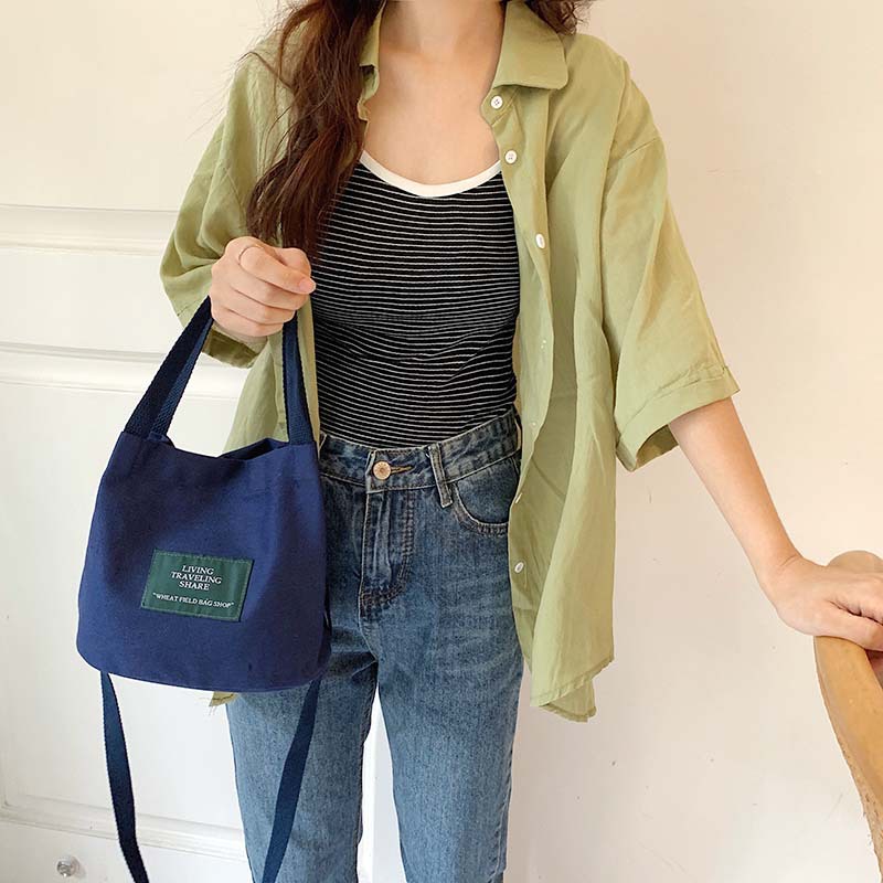 Túi Vải Giản Dị Phong Cách Ulzzang Hàn Quốc, Túi Xách Nữ, Đeo Chéo Nữ Mini Đựng Điện Thoại  MIRA-TV58132