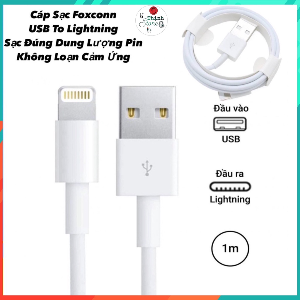 Cáp sạc ip,cáp sạc bh 3 tháng ,hỗ trợ tốt cho các dòng từ thấp đến trung cấp,dùng sạc pin và đồng bộ dữ liệu tốc độ cao