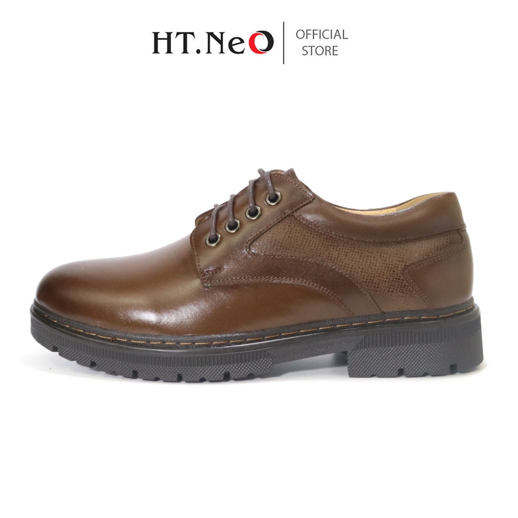 Giày đốc nam - Giày boot nam cổ thấp HT.NEO da bò cao cấp ,Đế cao 3,5cm ,Thiết kế basic ,kiểu dáng trẻ trung ,năng động