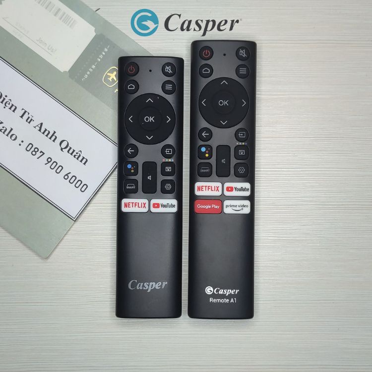 Remote tivi casper giọng nói , Điều Khiển Tivi Casper có giọng nói hàng mới chính hãng