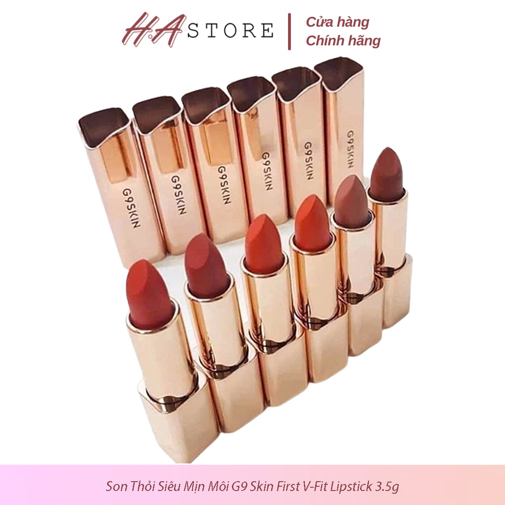 Son Thỏi Siêu Mịn Môi G9 Skin First V-Fit Lipstick 3.5g