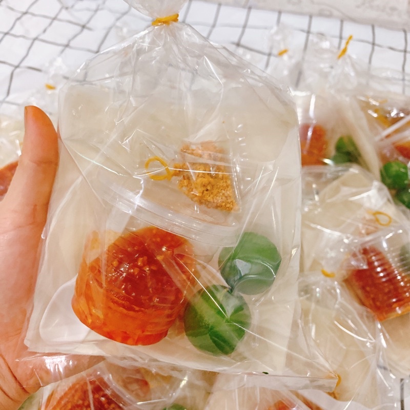 Bánh tráng phơi sương sốt sate ớt rim