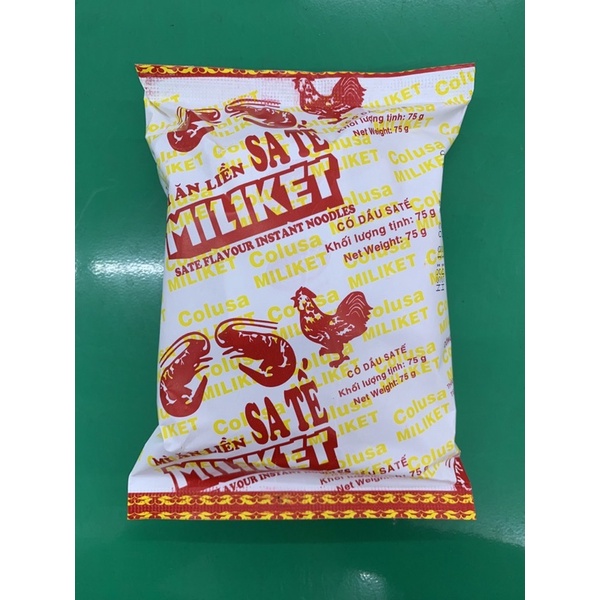 Mì Miliket 2 con tôm sa tế 75gr thùng