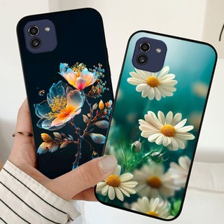 Ốp lưng Samsung a03 / ss a03 core in nhám hình hoa cỏ