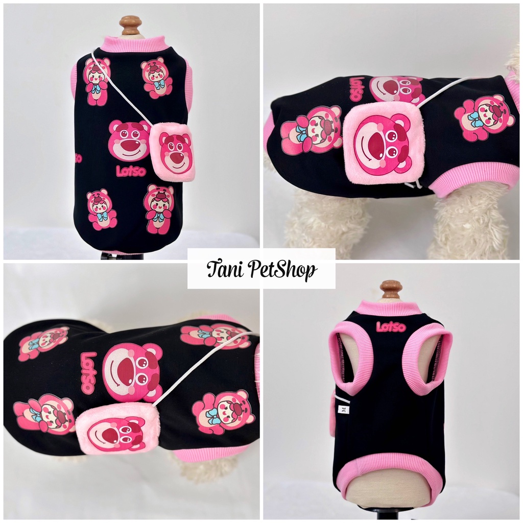 Áo Cho Chó - Áo Ba Lỗ Gấu Lotso - Quần Áo Cho Chó Mèo Thú Cưng Cao Cấp Tanipetshop
