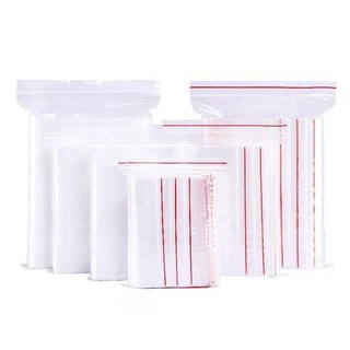 [100 gram] Túi zip chỉ đỏ đủ size
