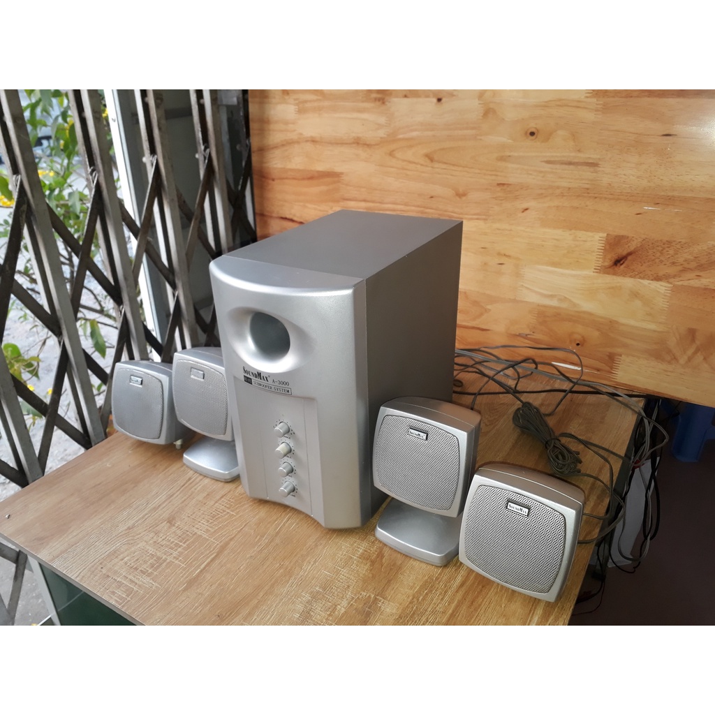 LOA VI TÍNH - LOA NGHE NHẠC SOUNDMAX A3000 ÂM THANH 4.1 – TẶNG KÈM DÂY AUDIO 3.5 LY