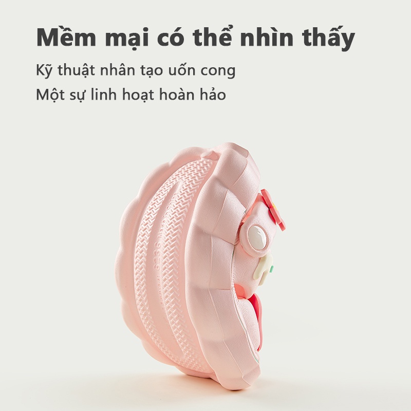 Cheerful Mario Dép Công Chúa Bằng EVA Đế Mềm Chống Trượt In Hình Mario Dễ Thương Thời Trang Mùa Hè Cho Bé Gái