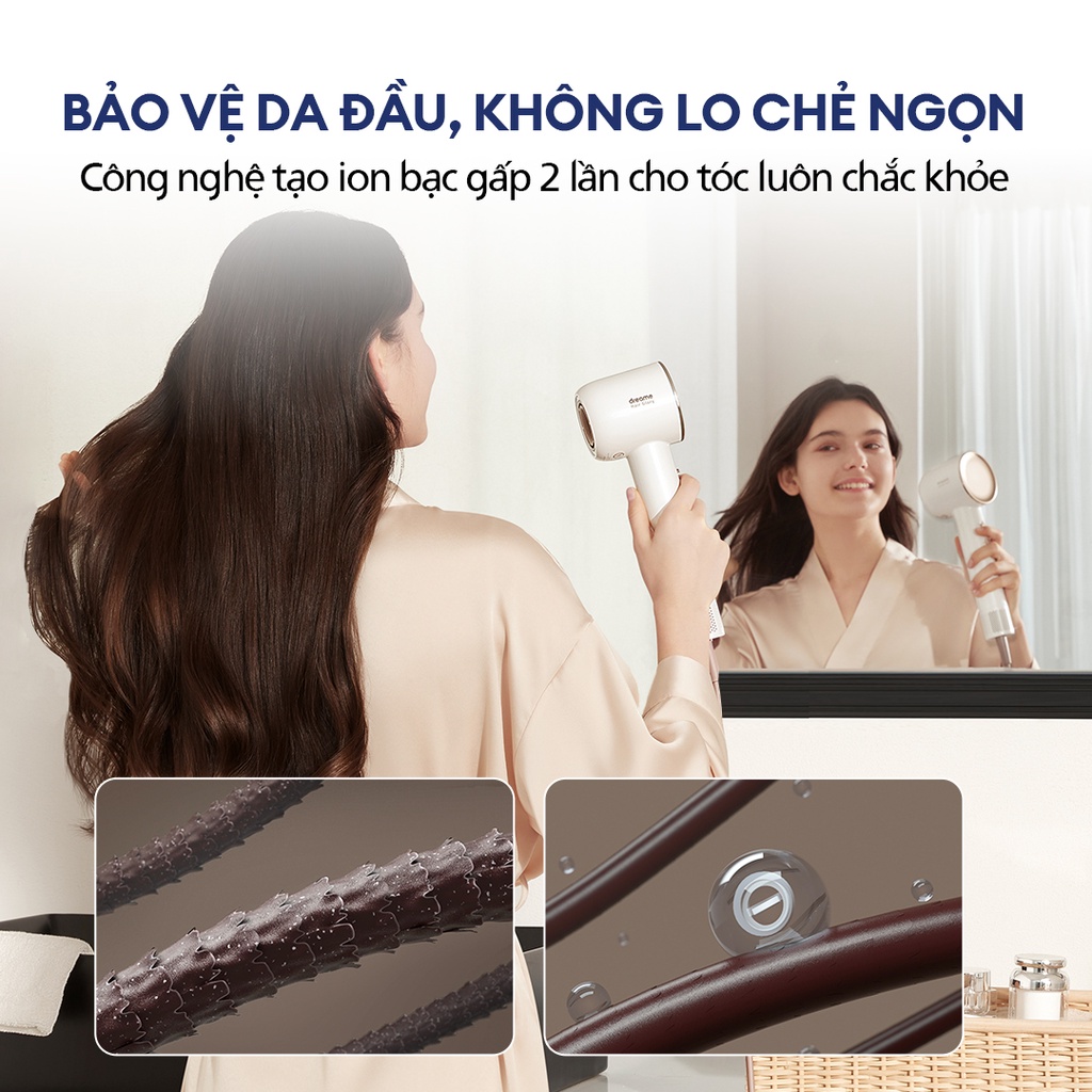 Máy sấy tóc Dreame Glory Standard - Chính hãng - Bảo hành 12 tháng