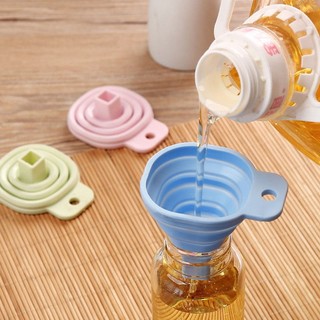 Hộ gia đình vuông phễu nhỏ có thể thu vào tiếp nhiên liệu phễu nhà bếp rượu phễu hình nón nấu rượu rót phễu nhỏ