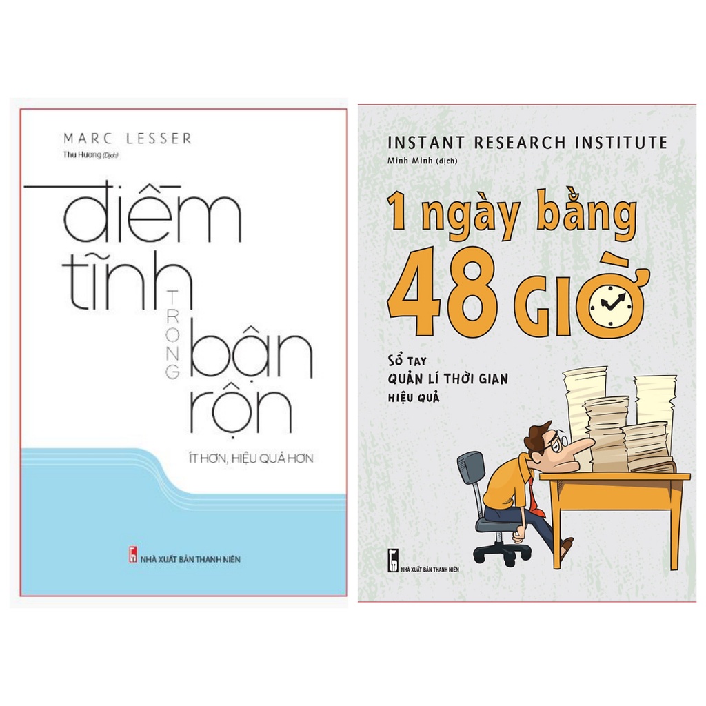 Sách Combo 2 cuốn: Điềm Tĩnh Trong Bận Rộn + 1 Ngày Bằng 48 Giờ