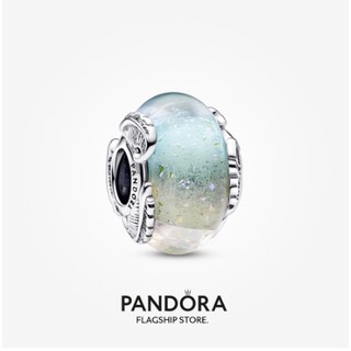 Pandora Lông Vũ Cong Kính Murano Nhiều Màu