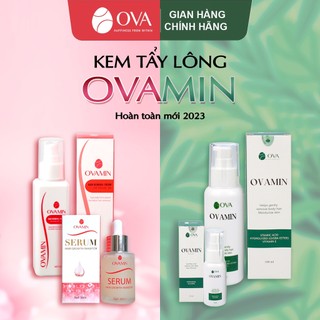 [Mẫu mới 2023] Kem Tẩy Lông OVAMIN, triệt lông nách, bikini, ria mép, an toàn cho da