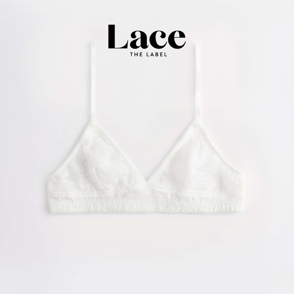 Áo lót Classic Trắng kèm đệm mỏng Lace.thelabel