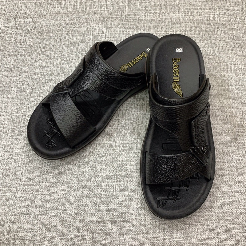 dép da nam da bò  đế kếp 3 p trống trơn trượt siêu bền siêu êm!!!