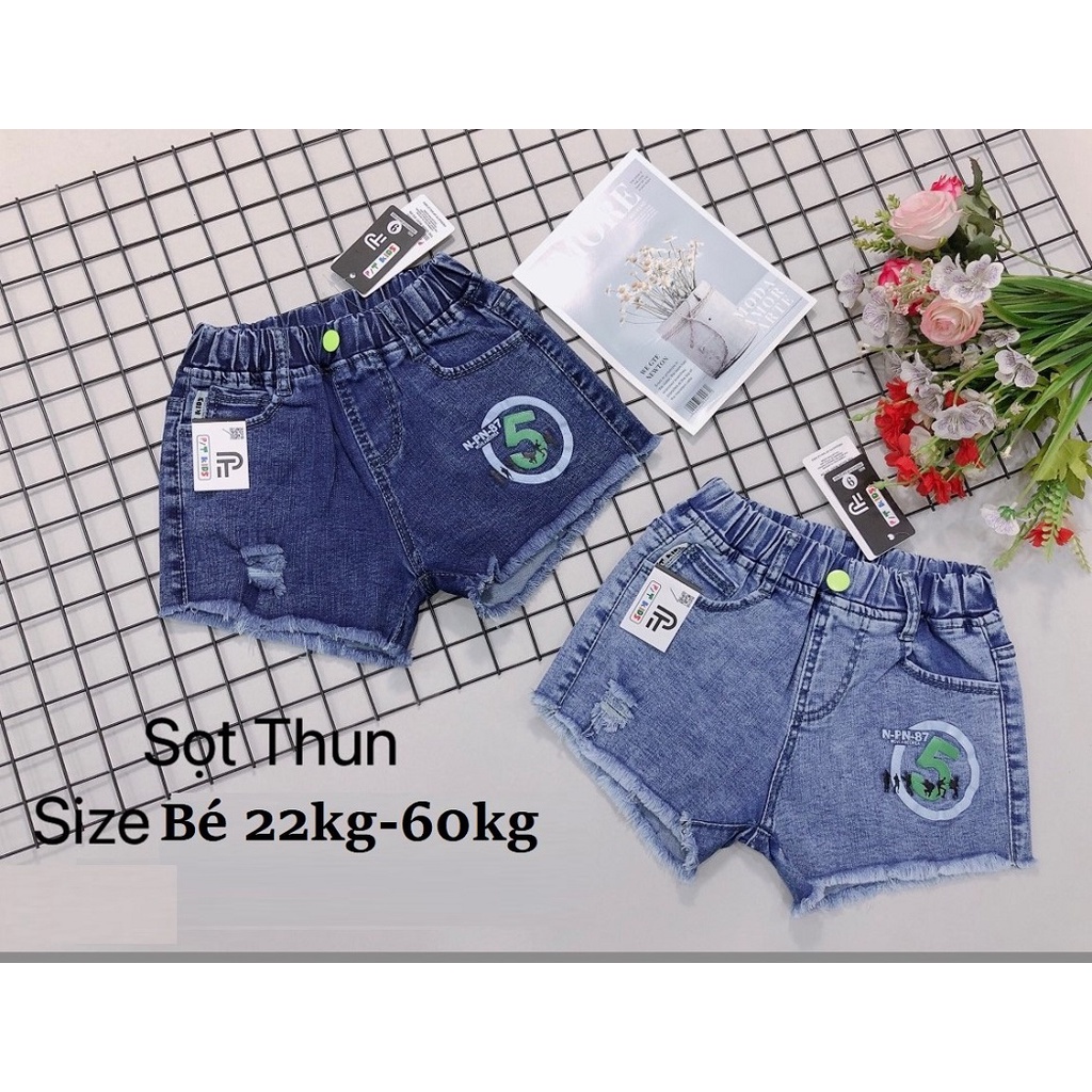 Quần Đùi Jean Bé Gái 8 tuổi -14 tuổi jean cao cấp co giãn nhiều cho bé 24kg-40kg-60kg