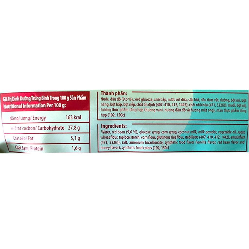 SET 10 BÁNH - Kem bánh cá vani đậu đỏ Celano gói 70g