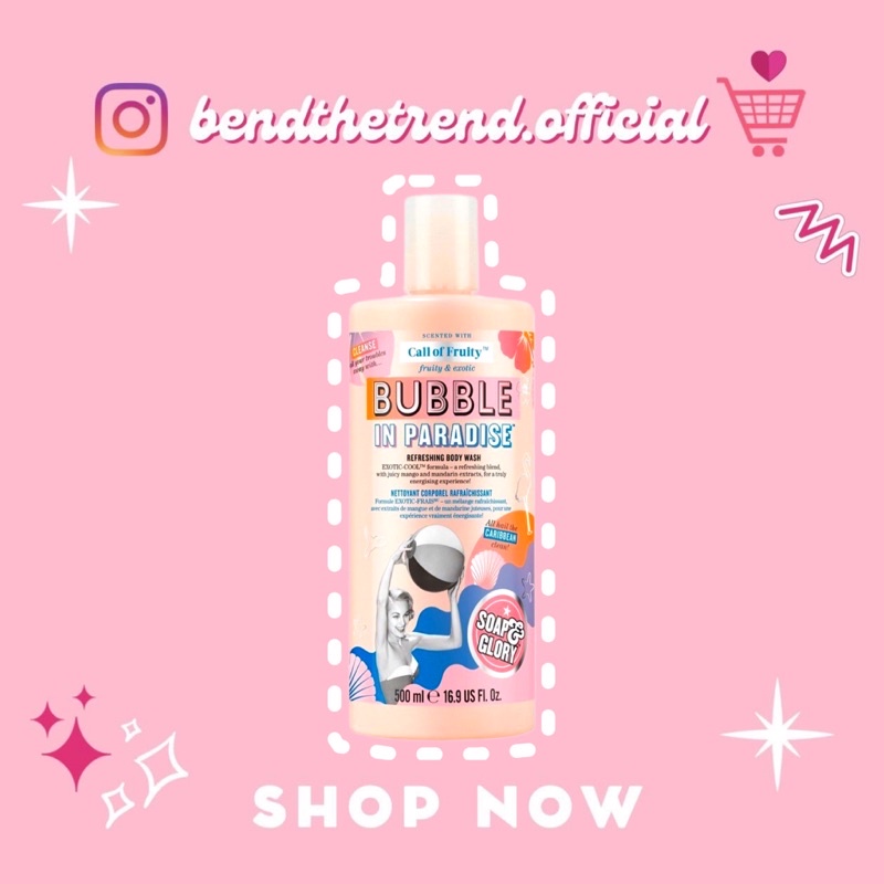 SỮA TẮM SOAP & GLORY BUBBLE IN PARADISE REFRESHING BODY WASH