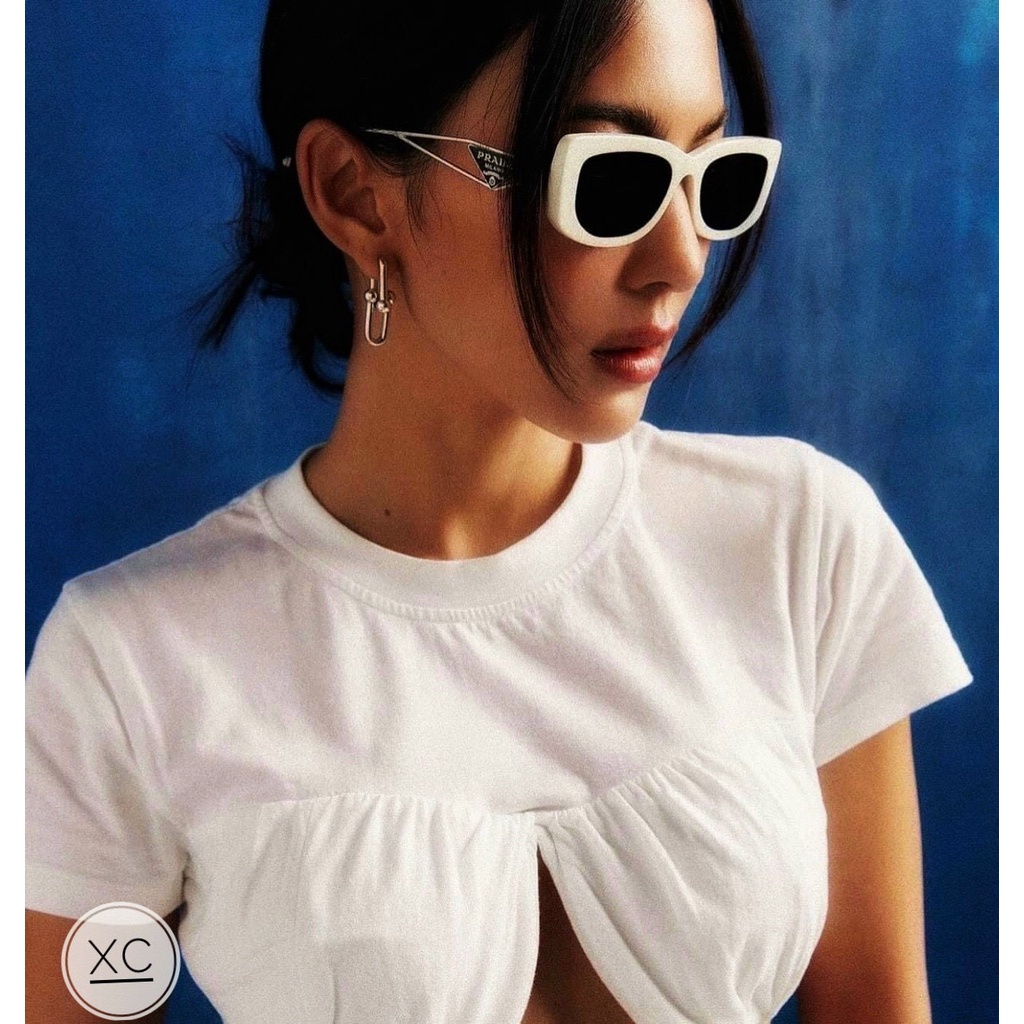 Kính râm PRADA NỮ MÀU TRẮNG CAO CẤP