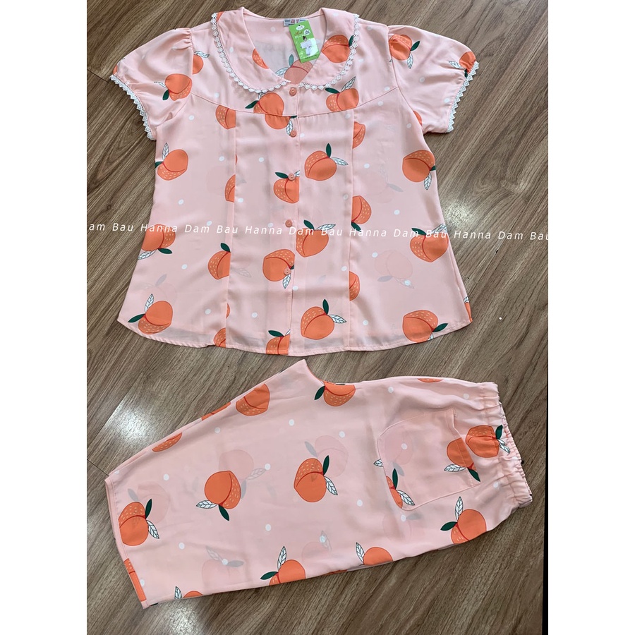 [HANNA] Đồ bầu mặc ở nhà quần lửng free size 40-70kg vải CAO CẤP mát mùa hè có lưng thun điều chỉnh thoải mái thoáng mát