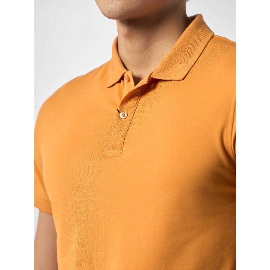 Áo Thun Polo Nam Ngắn Tay Có Cổ Bẻ OWEN APV231357 Áo Phông màu vàng đậm vải cotton Cao Cấp Mềm Mát dáng body fit
