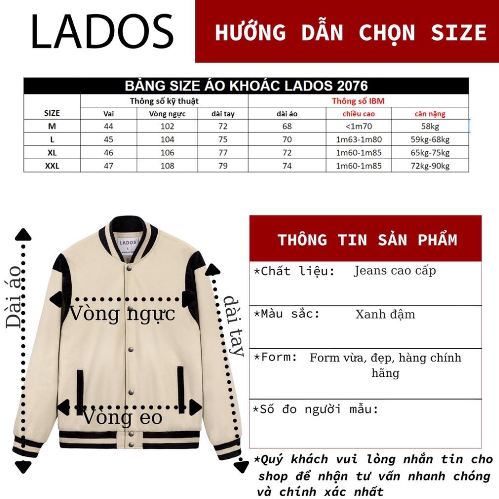 Áo khoác bomber Teddy nhung tăm LADOS - 2076 ấm áp,trẻ trung, sang trọng chất