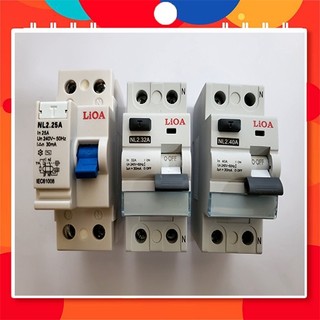 Cầu dao chống giật - lioa dòng rò 30 ma, loại 2 cực rccb20