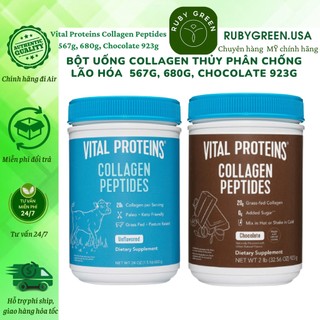 Bột Collagen Vital Proteins Collagen Peptides 567g, 680g, Chocolate 923g của Mỹ- Bổ sung Collagen