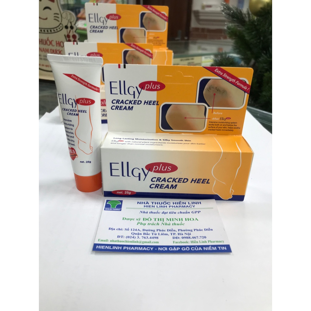 Kem bôi Nứt Gót Chân Ellgy Plus Cream 25g
