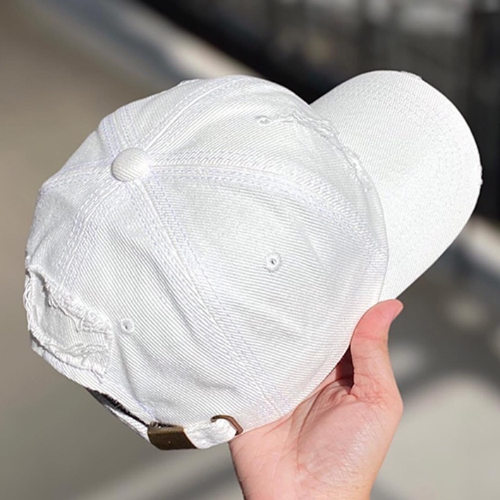 Nón Kết - Mũ Lưỡi Trai KAKI RÁCH cực chất dành cho cả nam và nữ - ĐEN