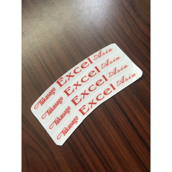 Chỉ Mâm Excel Trắng Đỏ Decal in