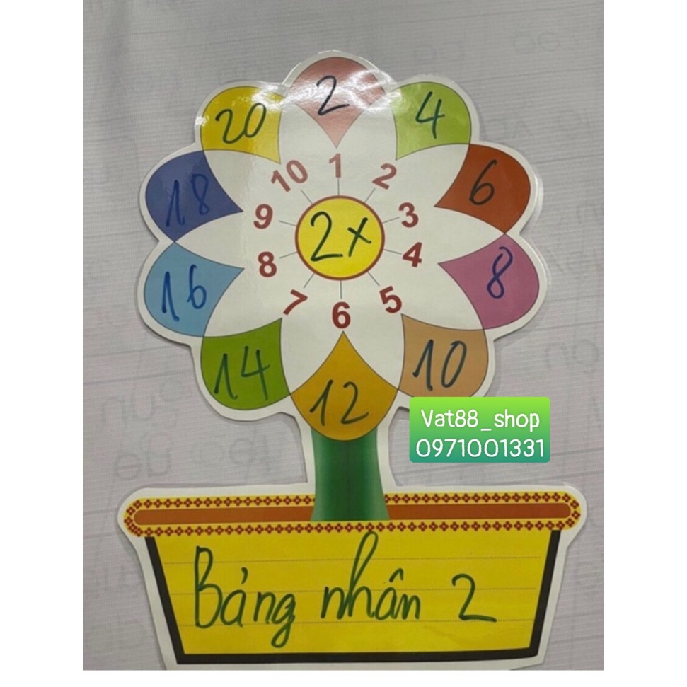 Cây hoa đồng hồ A3 Ép Plastic sẵn nam châm lá.............