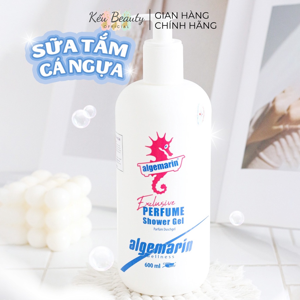 Sữa tắm cá ngựa hương nước hoa ALGEMARIN Exclusive Perfume Shower Gel chai vòi 600ml