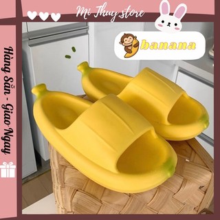 Dép lê dép quai ngang chính hãng XIXITIAO hình quả chuối cute dễ thương mềm êm