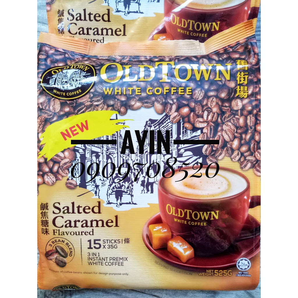 Gói Lẻ - Cà Phê Trắng Oldtown Vị Salted Caramel