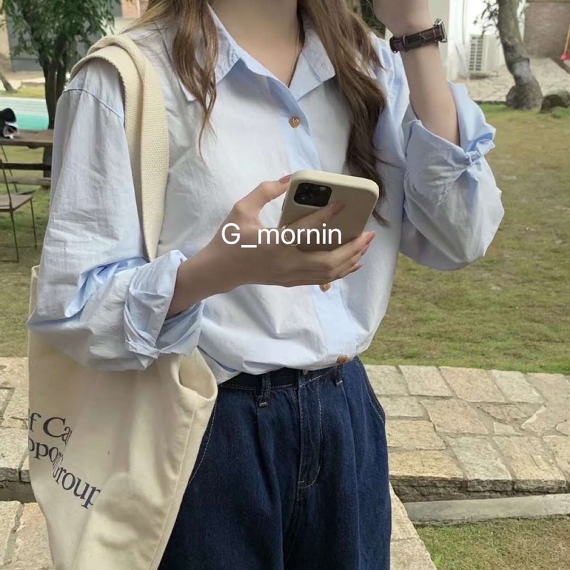 Áo somi trơn 01210 - Gmornin