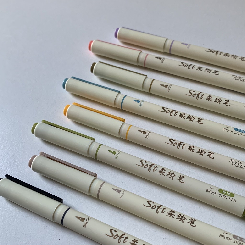 Bút Brush Soft Sign Pen DS phù hợp viết Calligraphy Art Therapy