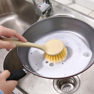 Bàn chải chà bồn rửa chén bàn chải nhà bếp - cán nhựa lúa mạch