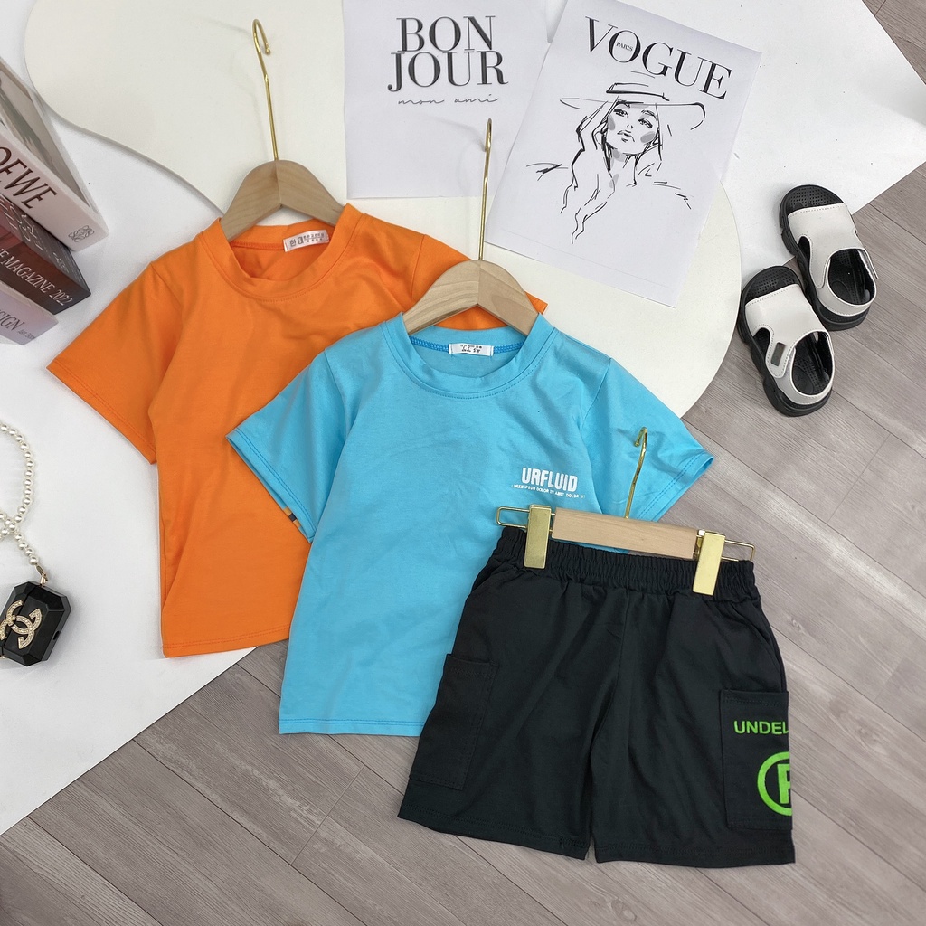 Bộ quần áo hè "LUID" 13-48kg cho bé trai 4-14 tuổi. Năng động - Thấm hút mồ hôi. Hàng may kỹ. B54