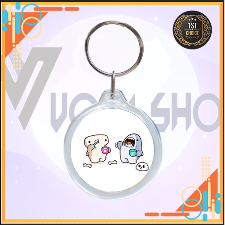 Móc khóa mã QR hình tròn, tránh thất lạc đồ đạc, in và thiết kế theo yêu cầu, Quảng cáo thương hiệu shop...